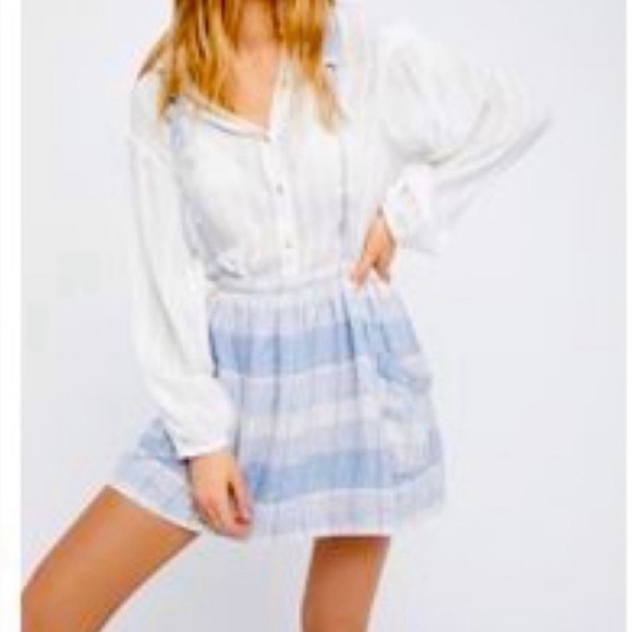 Free People Plaid Breeze Suspender Dress - Picture 4 of 9